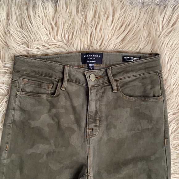 Sanctuary Social Ankle Skinny Jean- Camo - Picture 4 of 9